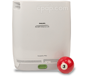SimplyGo Mini Portable Oxygen Concentrator (Shown with Billiards Ball - Not Included)